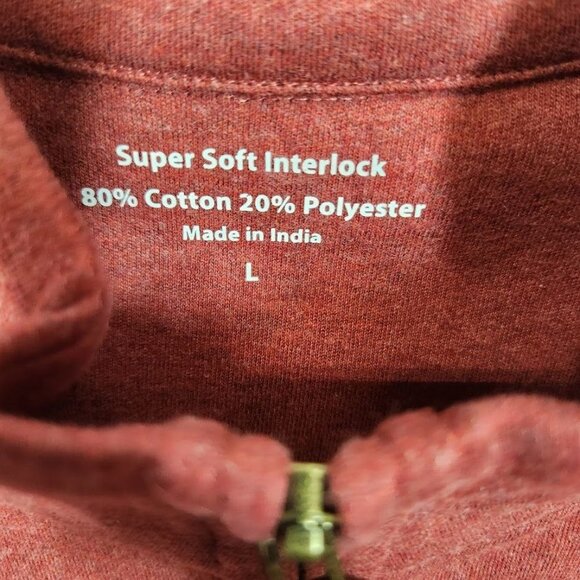 New Heritage Quarter Zip Pullover Vest in Red Size Large - Picture 5 of 6
